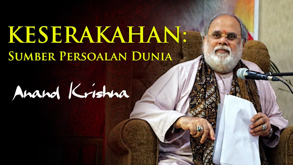 Anand_Krishna_'s tweet photo. Selamat Pagi Suprabhat Good Morning dari #Bali 🙏🏼 Ttg #Keserakahan, #Lobha, #Greed today.. https://t.co/CyRv7pq7cg - Like Subscribe Share.. @HMPsikologiUnud @keluargarapat @PsikologiUnair @PID_Bandung @bemfapsiunjani @BemFPsiUHT @cgibali @baliculturegov @LMFF_UGM @Gamafil2013 https://t.co/0ZHj7Adss2