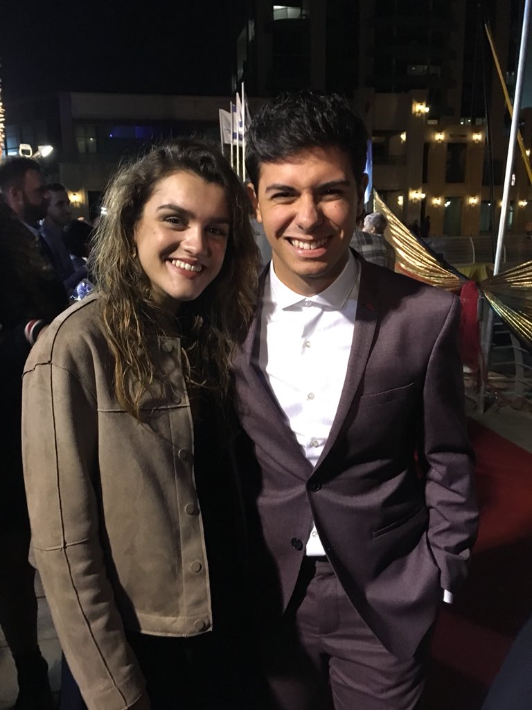 javierescarting's tweet photo. Amaia y Alfred, en la alfombra roja de #IsraelCalling @Alfred_ot2017 @Amaia_ot2017 https://t.co/g63G1jbzip