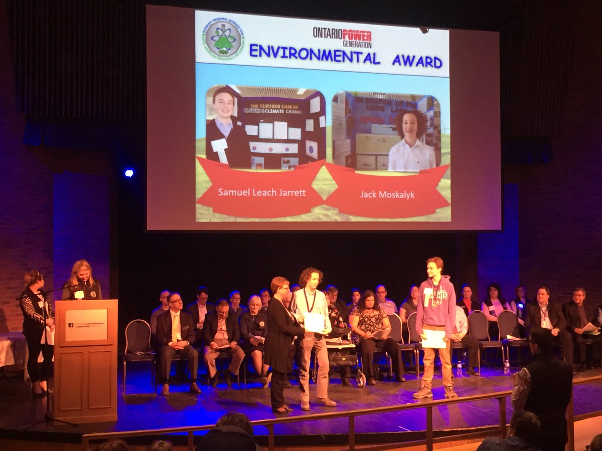 LoEllenScience's tweet photo. Congratulations to all of our @LaurentianU Sudbury Regional Science Fair Winners!  A special kudos goes out to Brendon (who also won the award for 'Best in Fair') and Kerry for advancing to the @cwsf_espc in Ottawa!  Way to Go @lepsstoday Knights! #LEPScience https://t.co/Bflj8WmEHV