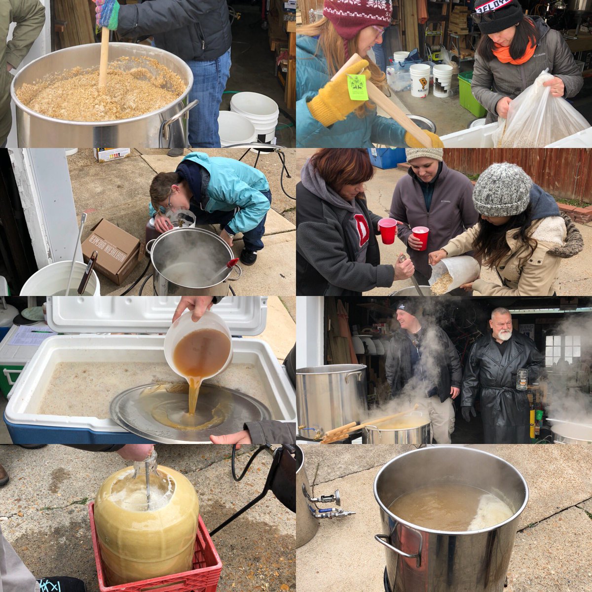 TheOGSTL's tweet photo. Today was a great day! We brewed on 6 systems(2 Extract &amp; 4 All Grain) It was cold but a great day. Thanks to all the ladies who came out. #noissues #beer #stl #brewday #womenwhobrew #nog https://t.co/ZHPdOHdi3n