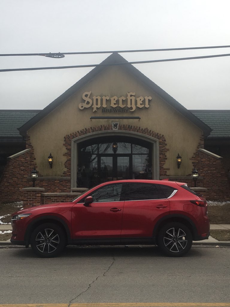 KitchnWhisperer's tweet photo. Trip continues to #Milwaukee’s own @sprecherbrewery. Taking a #brewerytour and doing a #beer and #cheese pairing. Can’t wait! Thanks @Mazda for the CX-5 AWD vehicle. Such a smooth ride! @visitmilwaukee #culinarytravel #wisconsintourism #inspiringkitchen https://t.co/PVrhvajvAz