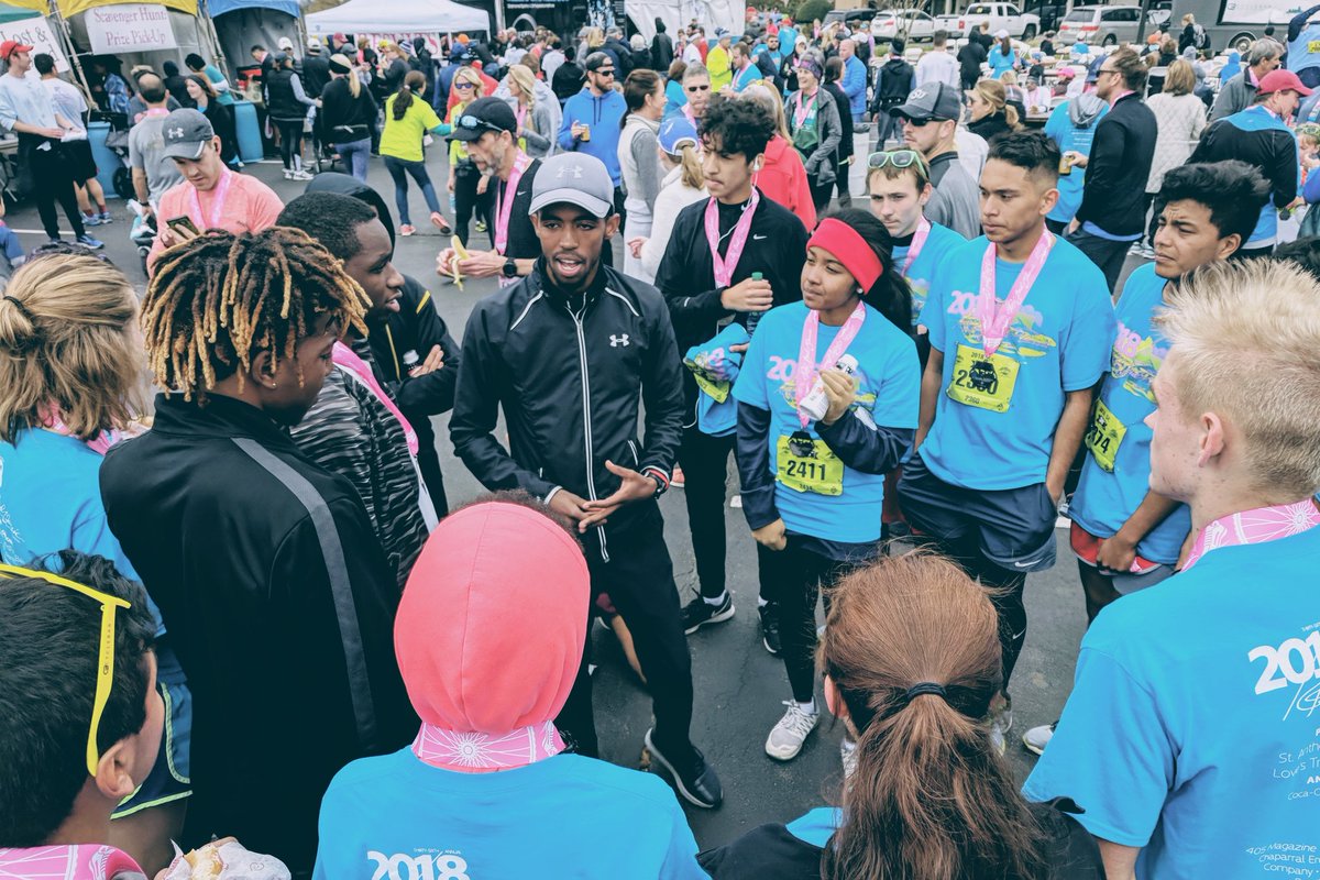 FieldsFutures's tweet photo. Thank you @RunFrezzz for being a great role model and for always encouraging our students to push their limits. @redbudclassic https://t.co/R7vQuvUuTz