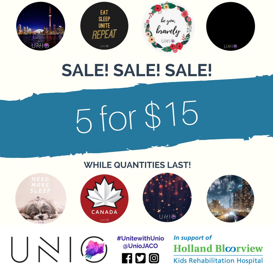 uniojaco's tweet photo. SALE! SALE! SALE! While quantities last, you can get 5 Unipops for only $15! Hurry before all our designs run out! Visit https://t.co/2YTNnxJbxj to check out our designs and order now! A portion of the proceeds goes to @HBKidsHospital! 
#sale #buy #sunday #SpringSale #website https://t.co/nuX9pBqZRA