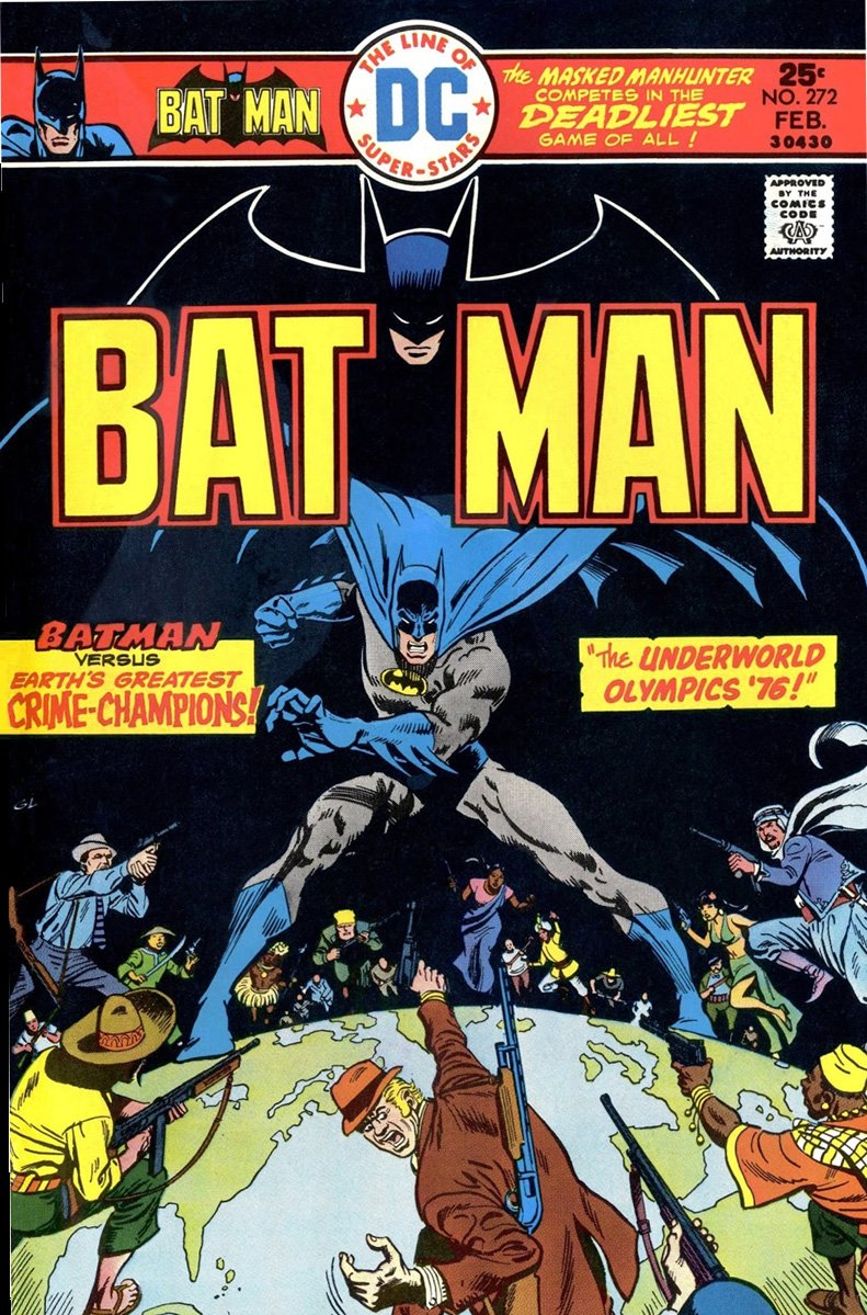 1BrianAllen's tweet photo. My very first Batman comic ("The Underworld Olympics", 1976). The cover (masterfully composed and drawn by Jose Luis Garcia-Lopez) immediately caught my eye. That issue was the beginning. #Batfandom #my1stBatmancomic #joseluisgarcialopez https://t.co/yUByWzw7B6