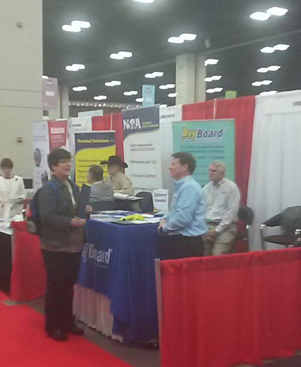SharonHorbyk's tweet photo. Great to see @MissouriSBA Partner @BuyBoardcoop at #NSBAConf !! #SanAntonio #MSBA2018 https://t.co/gV69BgBqb6