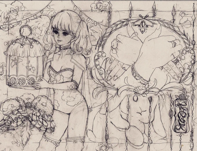 牡丹ちゃんが可愛く描けた✨ 
