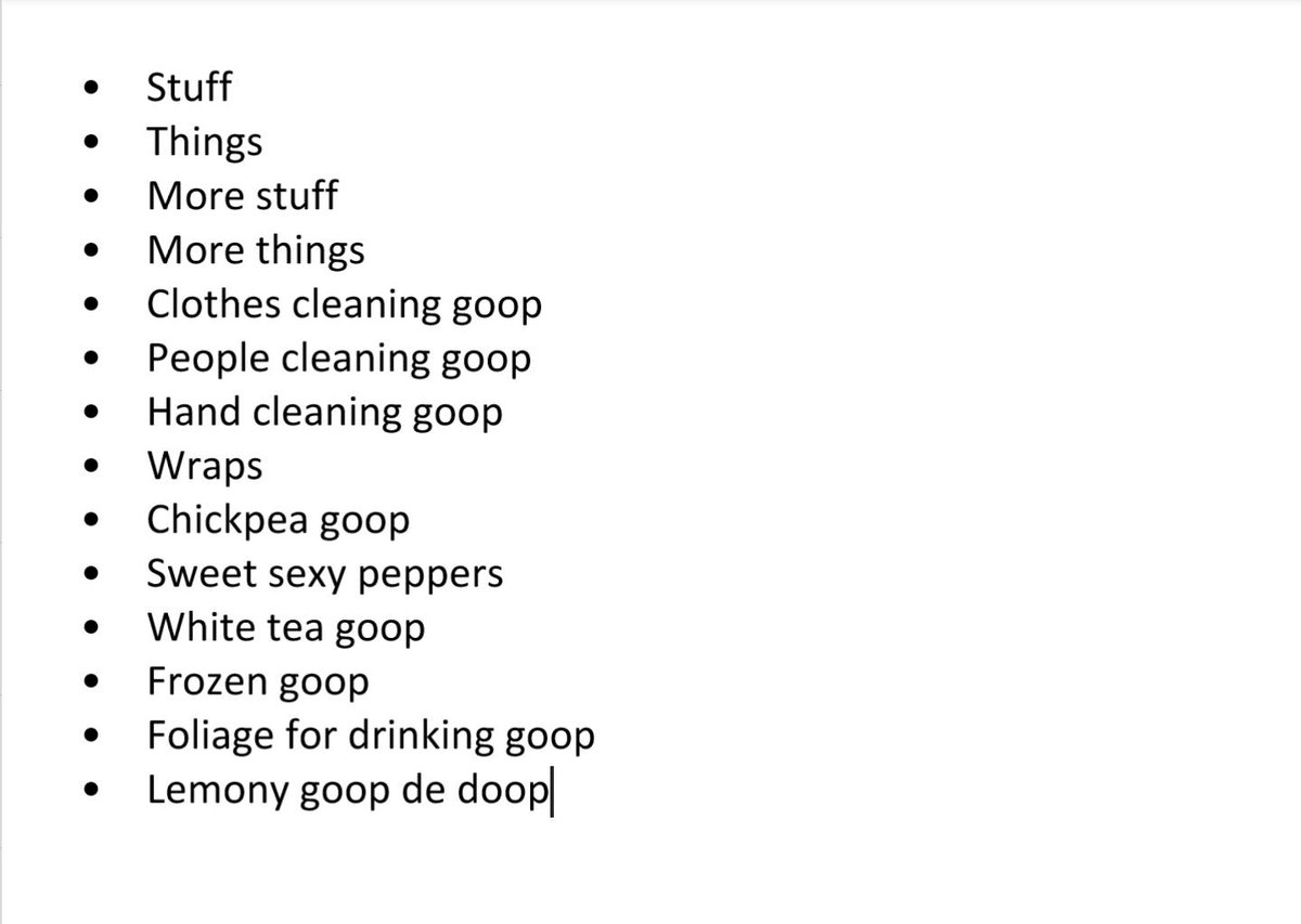 DannyMaymora's tweet photo. This is how I make a shopping list when I'm sick. Actually, they usually turn out something like this. 

#Shopping #HashTagGoop https://t.co/pMTfE1GJJd