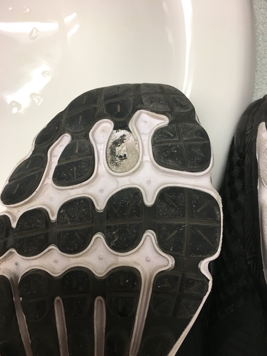PMacDougall's tweet photo. @UnderArmour well these didn’t last long, 11.5 months less then my first pair https://t.co/2R0VtGeGjD