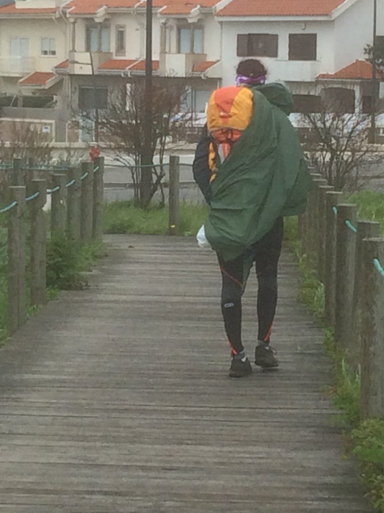 TempletonCt's tweet photo. Why not to buy a £2.99 poncho from Superdrug. #craigscamino https://t.co/Ak4lAz06XV