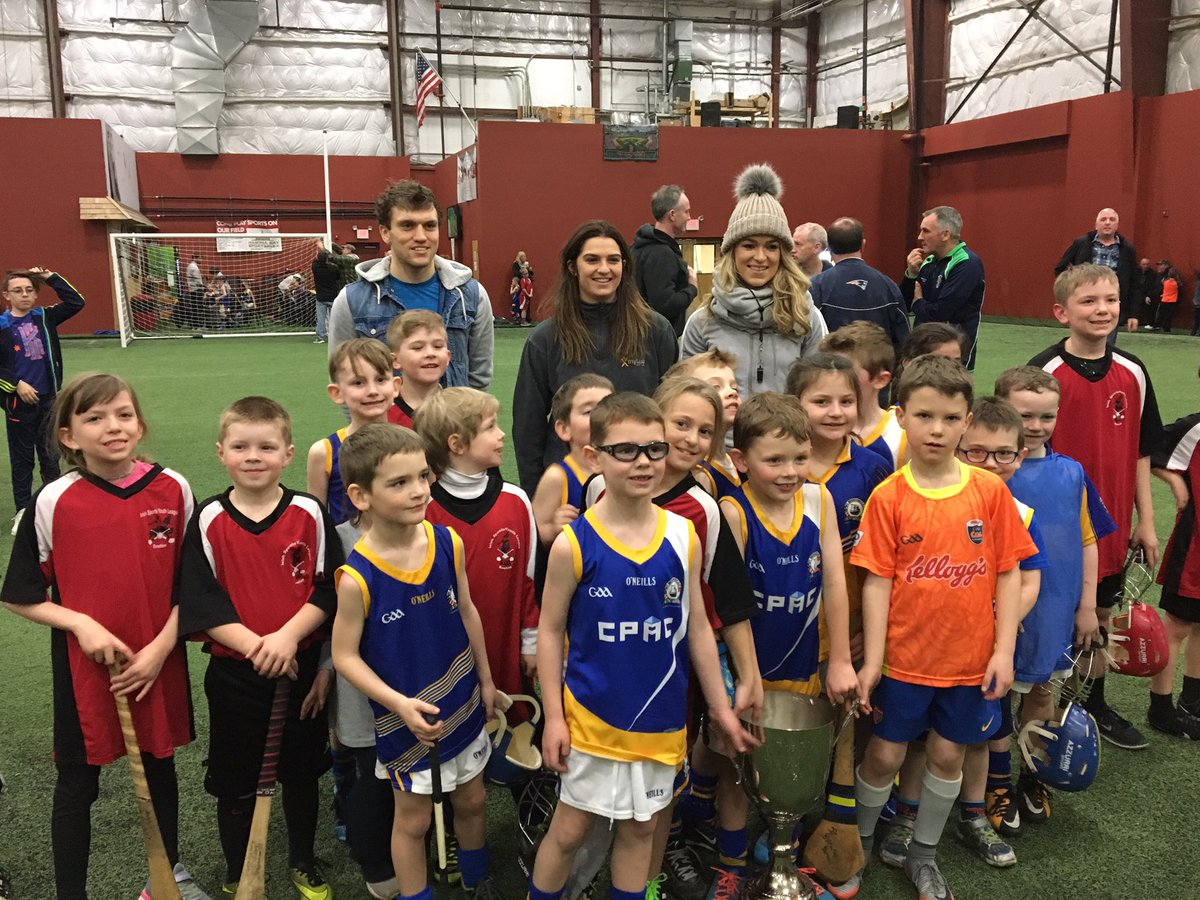 aislingmkerr's tweet photo. Big thanks to @gaelicplayers @WomensGPA for stopping by at today's @GAABoston Youth Blitz. Shane, Niamh, and Lorraine were kind enough to pose for photos and even referee a few games! https://t.co/jyjFRcRbsW