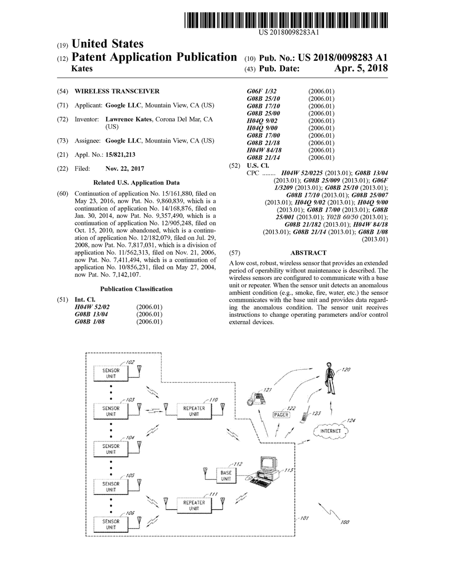 econalert's tweet image. $GOOG #patent 20180098283 Wireless Transceiver #tech #IP #research trea.com/doc/20180098283