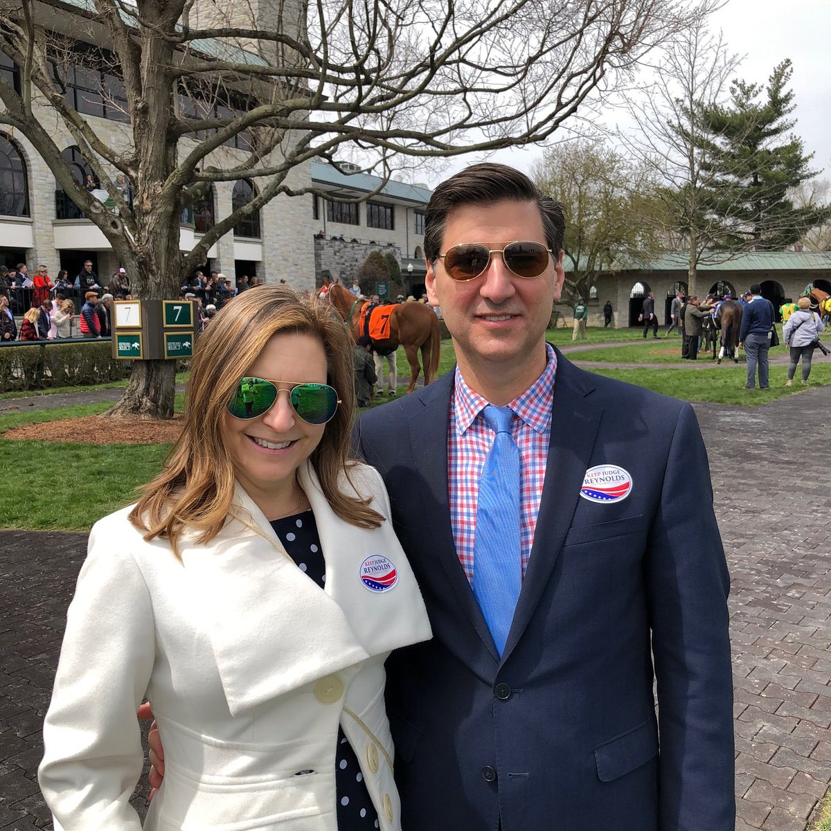 JohnReynoldsLaw's tweet photo. Had a great day meeting friends and making new ones at Keeneland this weekend. #keepjudgereynolds #Keeneland #sharethelex #livelex https://t.co/PbG0p0TqO3
