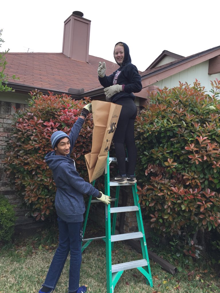 jill41166's tweet photo. @NewTechCoppell #doitfortheday #nthc10. More pics from New Tech’s The Day - kids working hard on a cold day!  Even found a bird nest with baby birds! https://t.co/Dln4N7j51y