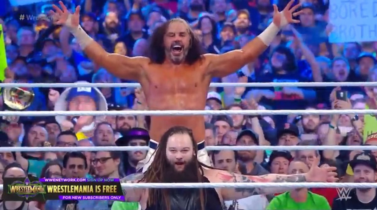 OTTPod's tweet image. Look like that is one point for Natz 🙌🏻

#WrestleMania34 
#WokenWyatt

@Syfmezzy @CamDonaldOnline