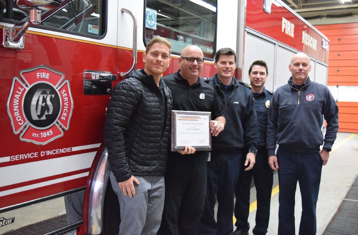 Fire prevention grant for Cornwall Fire Department  bit.ly/2GL0Xqa h/t @VoisinePierre @FMGlobal https://t.co/at3UdToznx