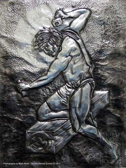 ✍️#WilliamBarnes's poem 'The Beam in Grenley Church' was inspired by the story of the Miraculous Beam in #Christchurch Priory. It tells how the said beam, having been cut too short during building, was miraculously lengthened by a mysterious carpenter, presumed to be Christ.