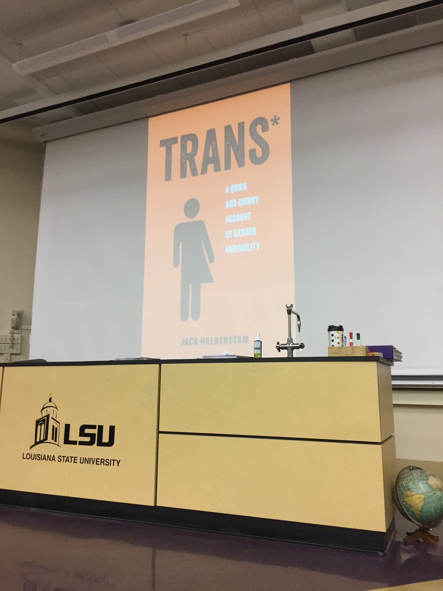 LSUwgs's tweet photo. Last Thursday we wrapped up our Trans Life Lecture Series with an amazing visit by Jack Halberstam. Thank you to everyone who came! https://t.co/1gxHqCKwqz