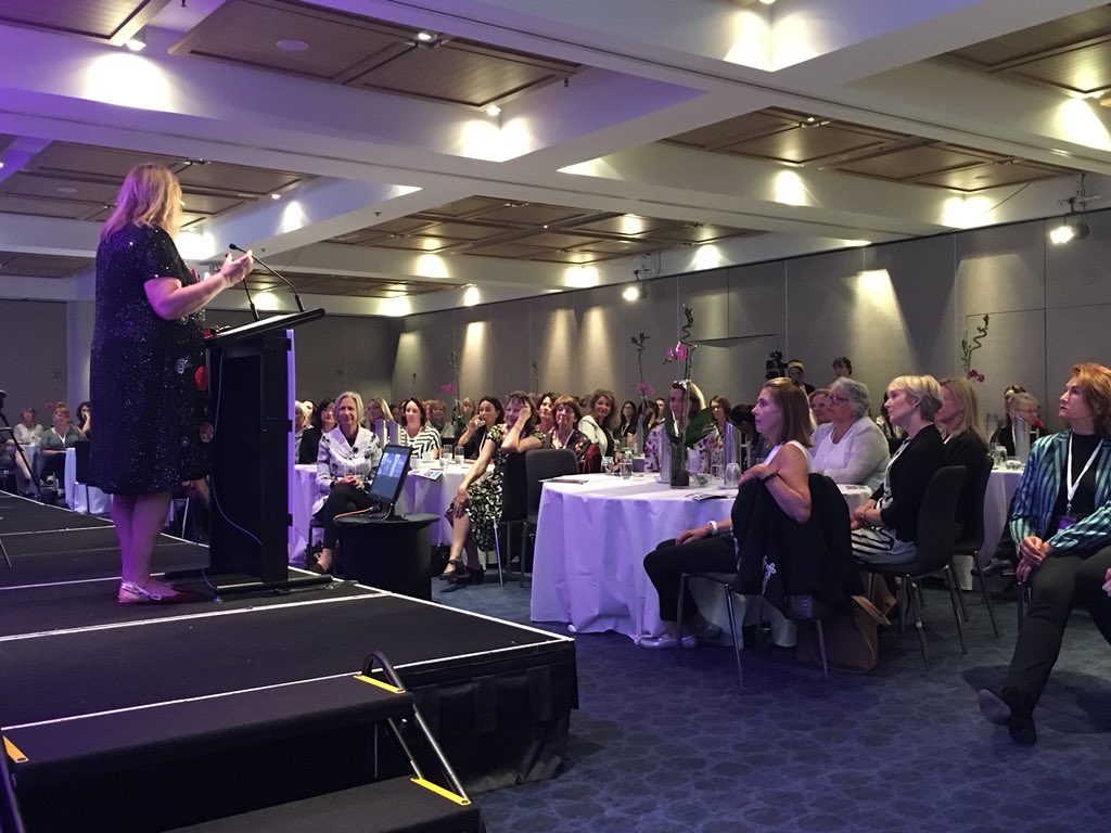 SheEO NZ Lead and business woman <a href="/TheresaGattung/">Theresa Gattung</a> opening the #SheEOsummit! A year ago Theresa brought <a href="/vickis/">vicki saunders</a> to NZ to speak at <a href="/worldwomennz/">worldwomennz</a>. A year later, we are hosting our first ever Summit with 200+ Activators!! 🇳🇿 #RadicalGenerosity