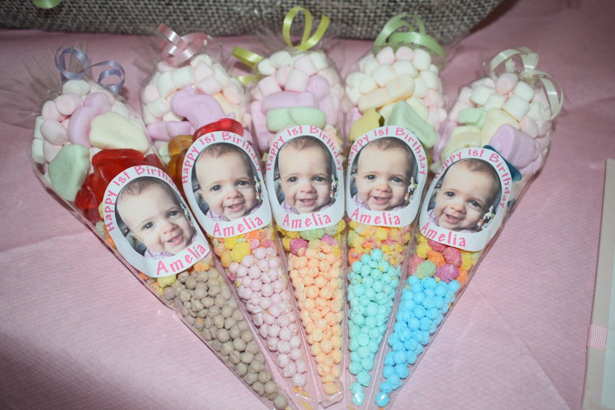 Dottys_Sweets's tweet photo. Pictures from one of our customers 50 sweet cones unicorn themed party so we done pastel colour sweets with pastel colour ribbons. We home this special little lady enjoyed her 1st birthday party. #dottyssweets #sweetcones #party #1stbirthday #celebration #sweets #unicontheam https://t.co/C0yhHMNS3e