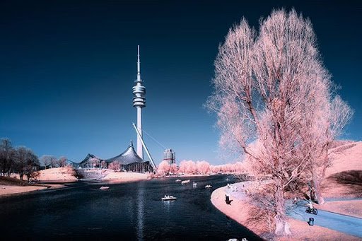 Canis089's tweet image. Munich, infrared. Canon 6D MC, 642-842nm Filter. Walimex TS 24 #infrared #colorinfrared #infrarot #munich #Minga #München #colors #olympiapark #canon6d #walimexpro24mmtiltshift plus.google.com/+RaphaelPlümpe…