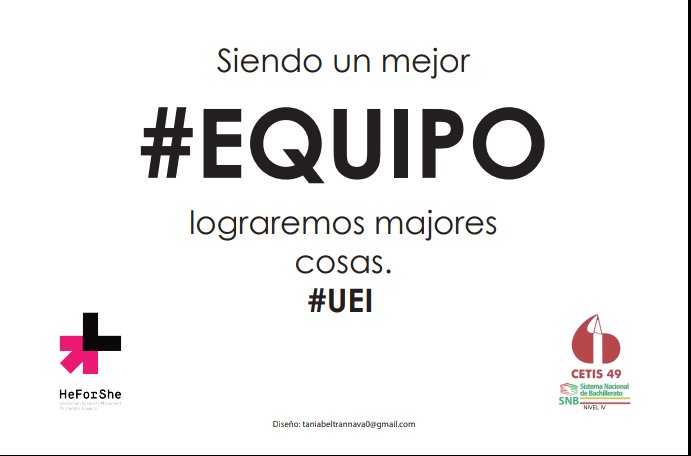 HeForSheC49's tweet photo. Diseño: @TaniaBeltranNav
#HeForShe
#YosoyHeforShe+C49 https://t.co/jITLq5J2yI