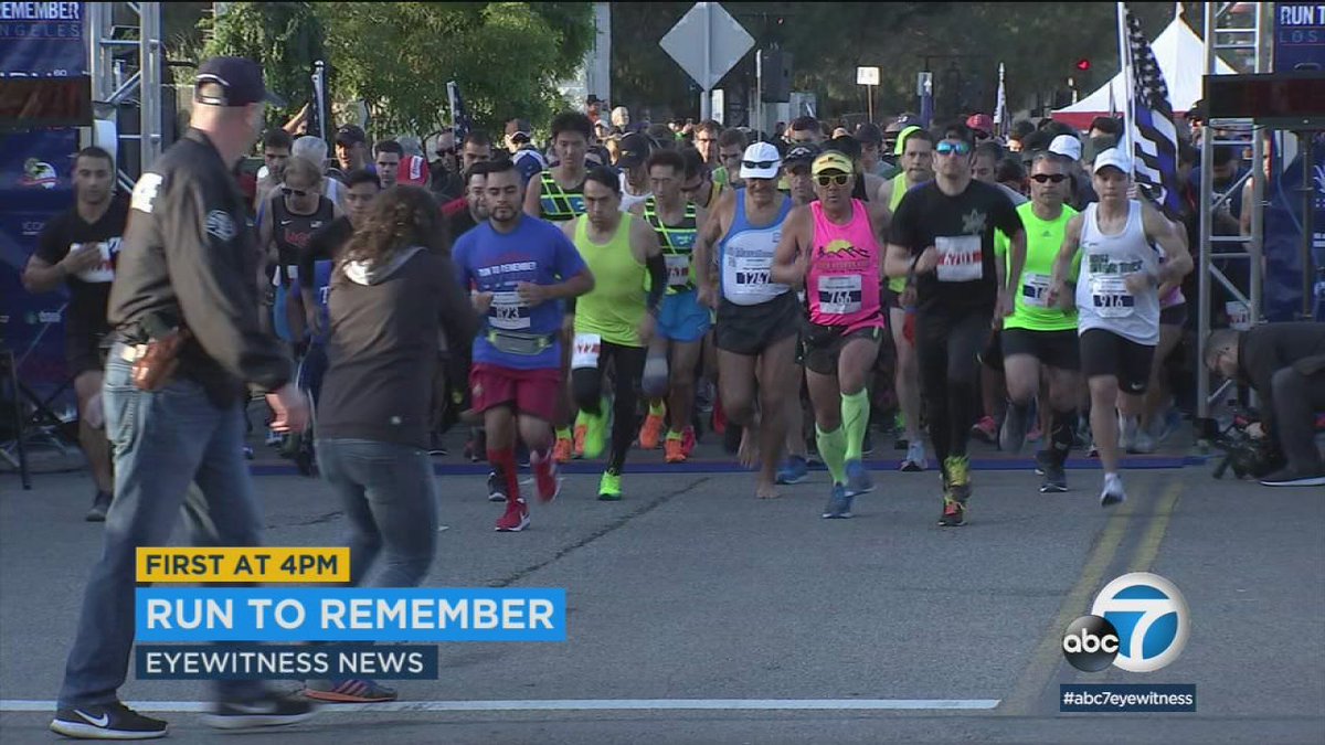 ABC7's tweet photo. #RunToRememberLA honors fallen police officers and firefighters https://t.co/rLjd0enTDk https://t.co/PU9rbdlKII