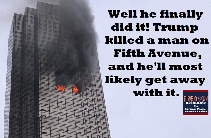BlueDemsUnited's tweet photo. Looks like @POTUS @realDonaldTrump Finally Killed someone on #5thAve that #Trump lobbied against sprinklers in his Midtown Tower because he's CHEAP! With No Sprinklers in his building, it caused the death of Todd Brassner &amp; putting out the fire quicker. #TrumpTower #TrumpFire https://t.co/jfwWctZIkG