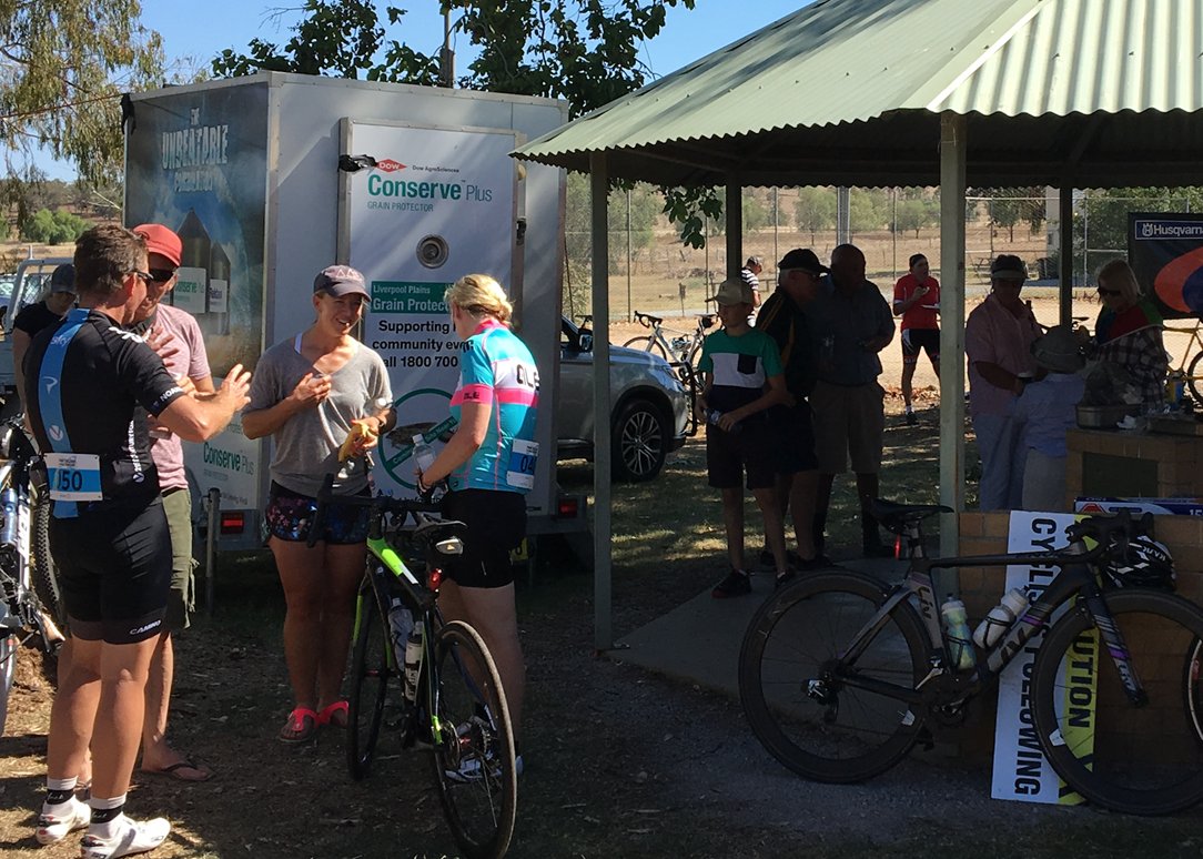 CortevaAUS's tweet photo. It was great to support @pedalthepeel race at Tamworth yesterday. Our #ConservePlus cool room was first in line! To book for your community event please DM us, applications are open! https://t.co/ocj5dscrZh