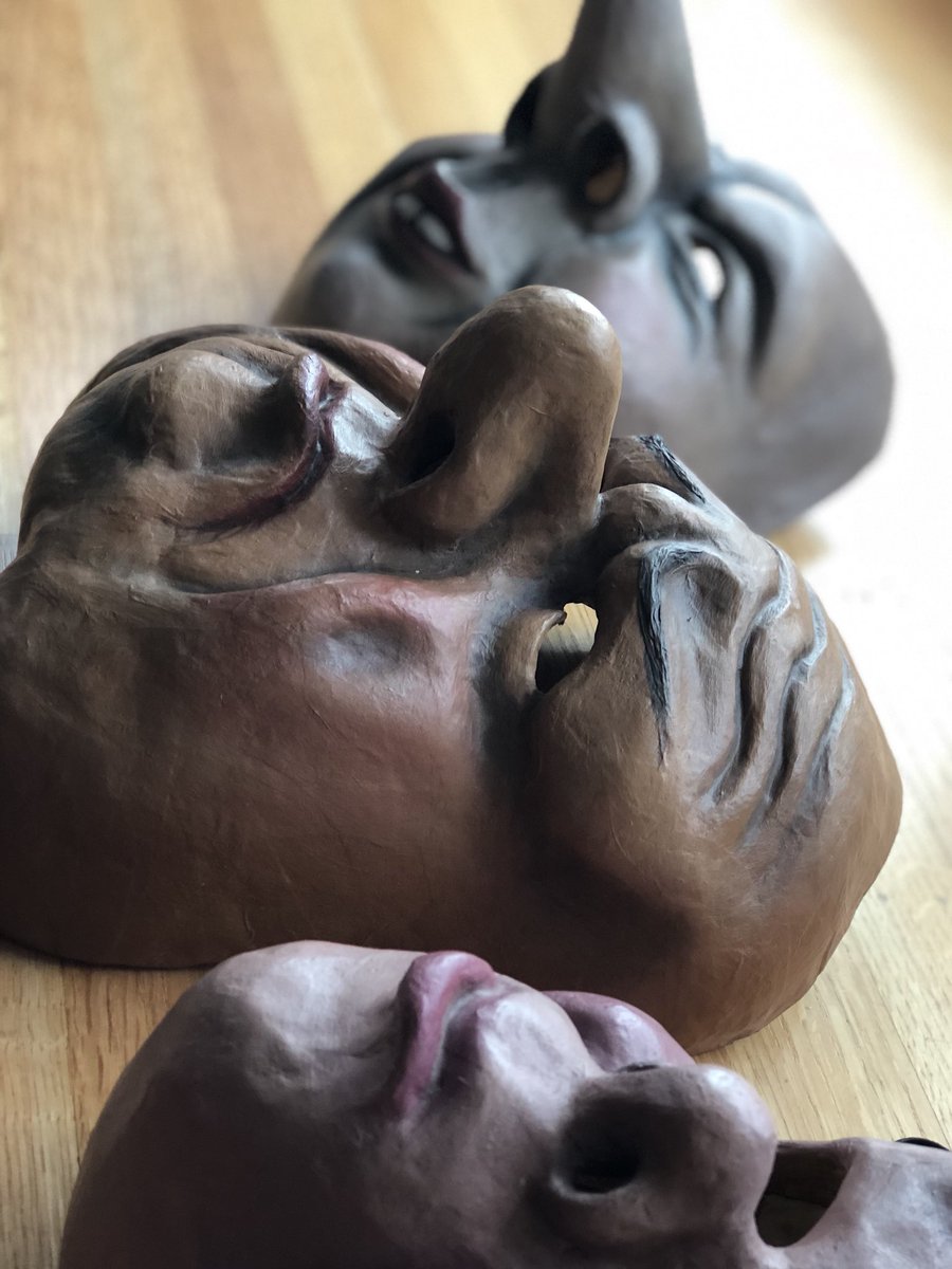 Discoursivity's tweet image. Year after year, I get to work with these superb expressive masks. 
#VancouverTheatre