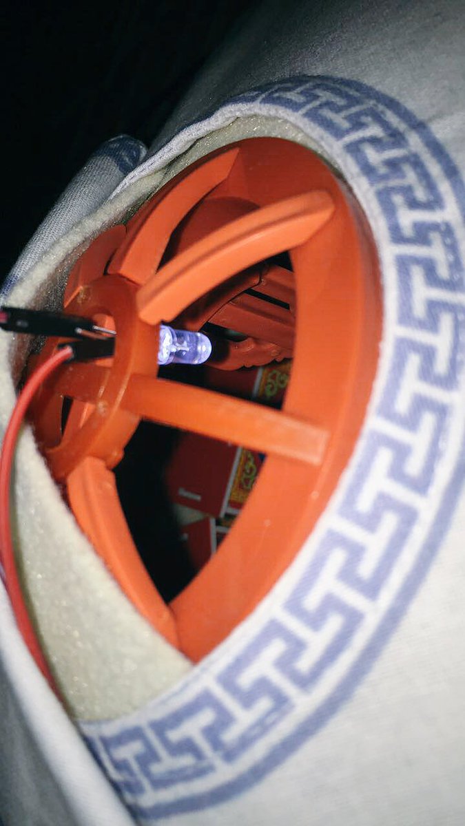 yesuidelger's tweet photo. My mom thought our miniature, traditional Mongolian house needed a light, so I made a simple one with an LED.. #engineering https://t.co/PZhes4vjiG