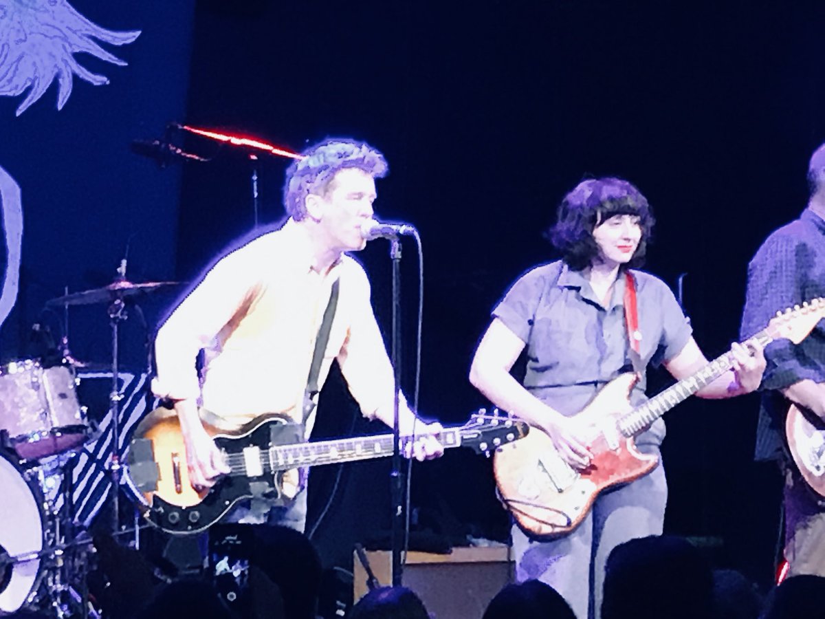 ArmageddonTime's tweet photo. Quite a concert - Allison Crutchfield of #Swearin’ joins #Superchunk for the encore! https://t.co/4rxwMbRRnR