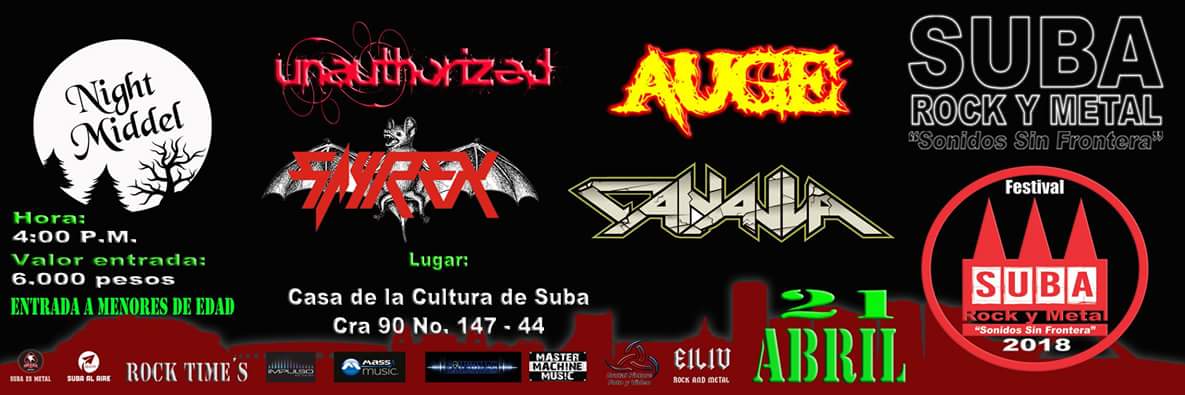 Tercer en vivo del festival Suba rock y metal 2018 sonidos sin fronteras <a href="/AntaresRock1/">Antares Rock</a> <a href="/FolterOfficial/">Folter Official</a> @ALCALDIASUBA11 @GrowingHateBand <a href="/idartes/">Idartes</a> <a href="/rockalparquefes/">RockalParqueOFICIAL</a> <a href="/MORTALEM2/">MORTALEM</a> <a href="/Subaalaire/">Suba Al Aire 88.4 F.M</a> <a href="/CulturaenBta/">Secretaría de Cultura de Bogotá</a> <a href="/FullKnifeCol/">FULL KNIFE INJECTION</a>