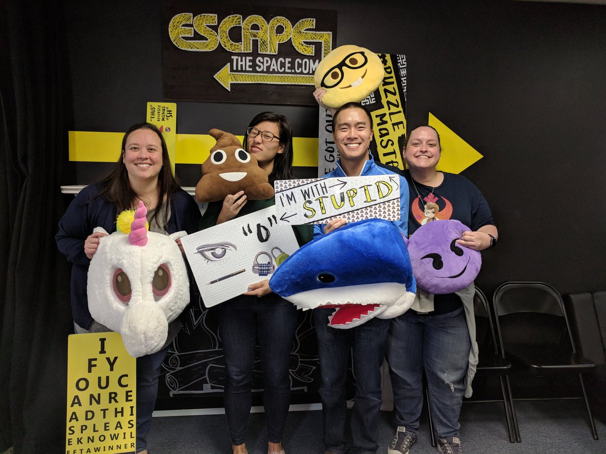 TD2timeMVP's tweet photo. We, Team Bad Math, solved all three rooms at @EscapeTheSpace in Athens: Playbook in 58:01 (1:59 left on the clock), Bomb Squad in 53:59 (6:01 left on clock), and path(o)genic in 52:06 (7:54 left on clock). πππ
#EscapeTheSpace #TeamBadMath #EscapeRoom #RoomEscape #AthensGA https://t.co/wcgssI7MlZ