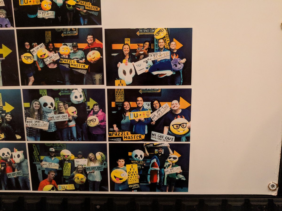 TD2timeMVP's tweet photo. We, Team Bad Math, solved all three rooms at @EscapeTheSpace in Athens: Playbook in 58:01 (1:59 left on the clock), Bomb Squad in 53:59 (6:01 left on clock), and path(o)genic in 52:06 (7:54 left on clock). πππ
#EscapeTheSpace #TeamBadMath #EscapeRoom #RoomEscape #AthensGA https://t.co/wcgssI7MlZ