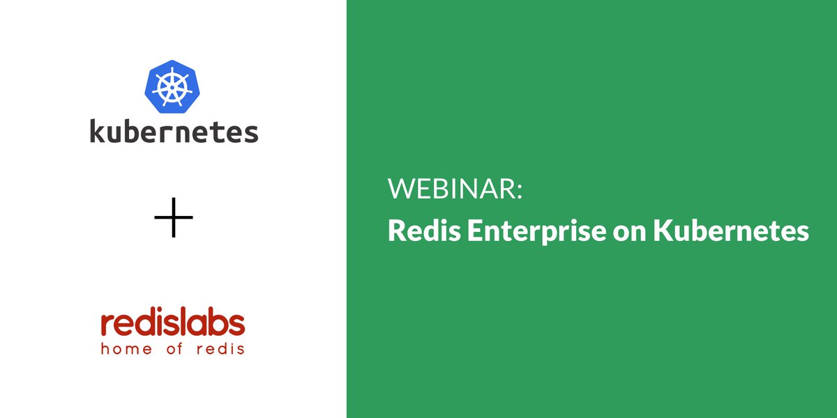 Redisinc's tweet photo. WEBINAR: Watch our recorded webinar and explore how to deploy Redis Enterprise service on Kubernetes https://t.co/vsZgIUaUt9 

#RedisEnterprise #Redis #NoSQL #BigData #RedisLabs #OpenSource #Database #kubernetes https://t.co/vOIgsFzVhV