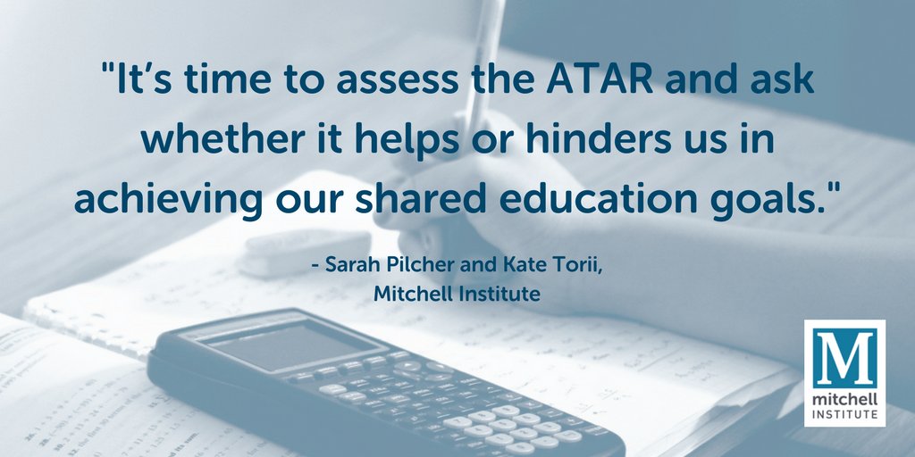 Mitch_Inst's tweet photo. As authors Sarah Pilcher and Kate Torii discuss, the ATAR presents a challenging dilemma for students. Read more here: https://t.co/sUU5aKTjld @ConversationEDU  #AssessATAR https://t.co/9mYDuT0m9y
