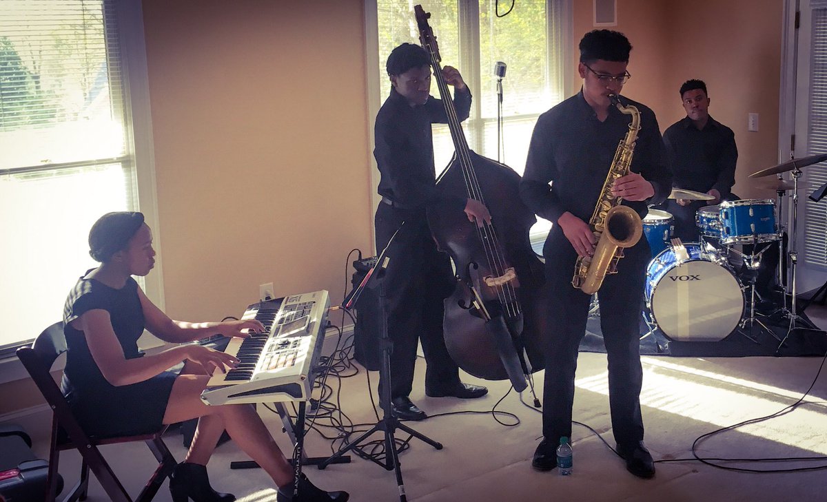 evolveatl2016's tweet photo. There is so much happening here — and it’s all good. Thanks @jusplaysdrums for the wonderful opportunity to entertain a generous ALOMA gathering! #jazzismorethanmusic https://t.co/FkfTWDdB82