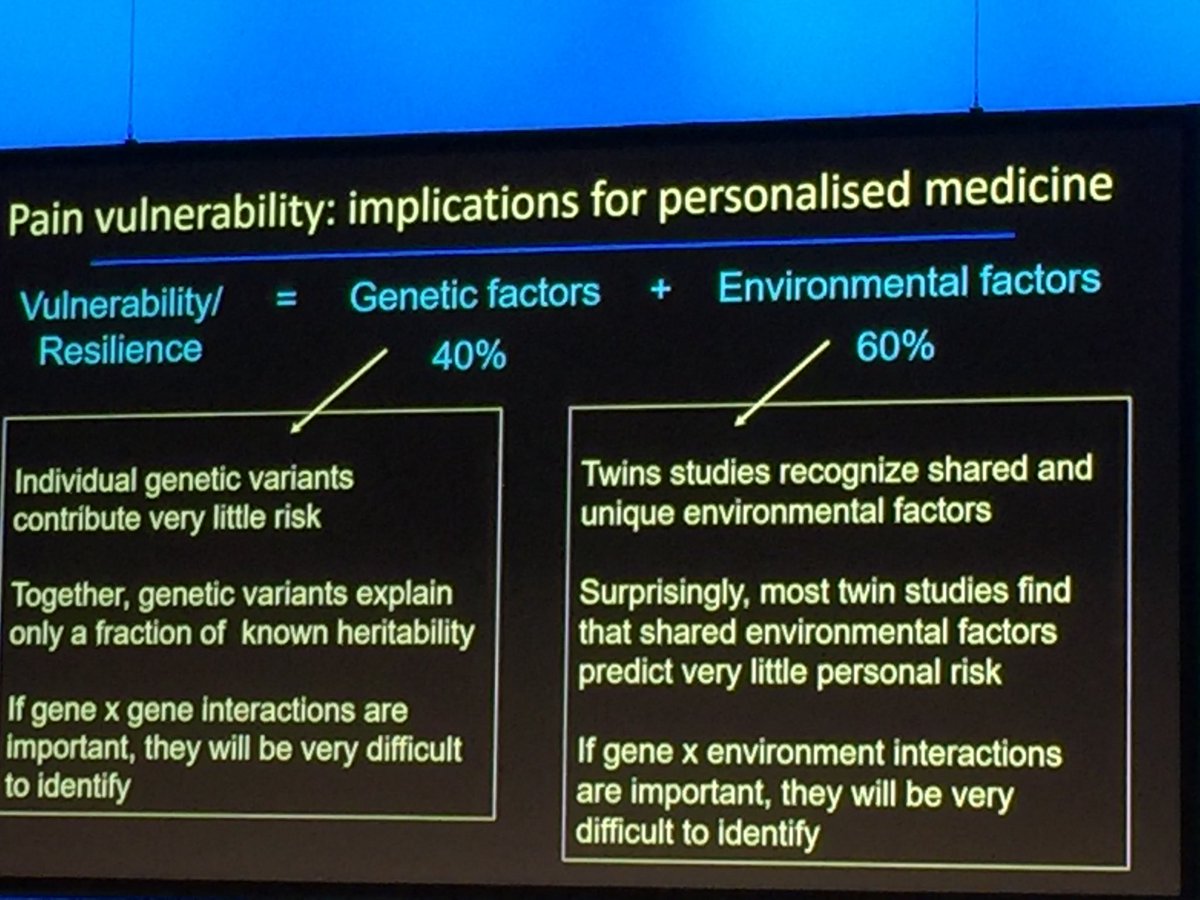 Fantastic talk by Prof Steve McMahon on the mechanisms of pain vulnerability #anzpain18