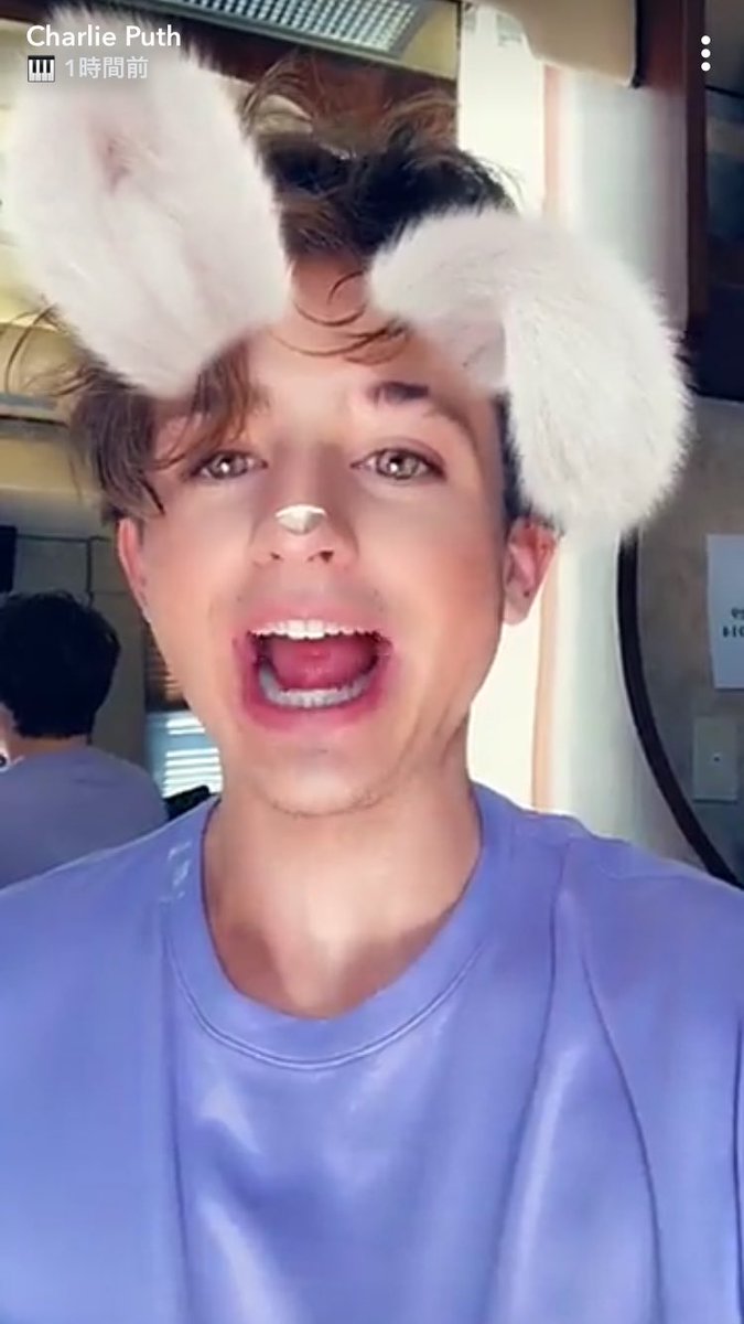 Charlie Puth Japan チャーリーのsnapchatより Charlieputh チャーリープース Charlieputh