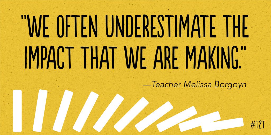 teacher2teacher's tweet photo. Share how you and your Ss will make a difference in the remaining months of the school year! Inspiration via educator @MrsBorgoyn. https://t.co/5Jt79gFWY2