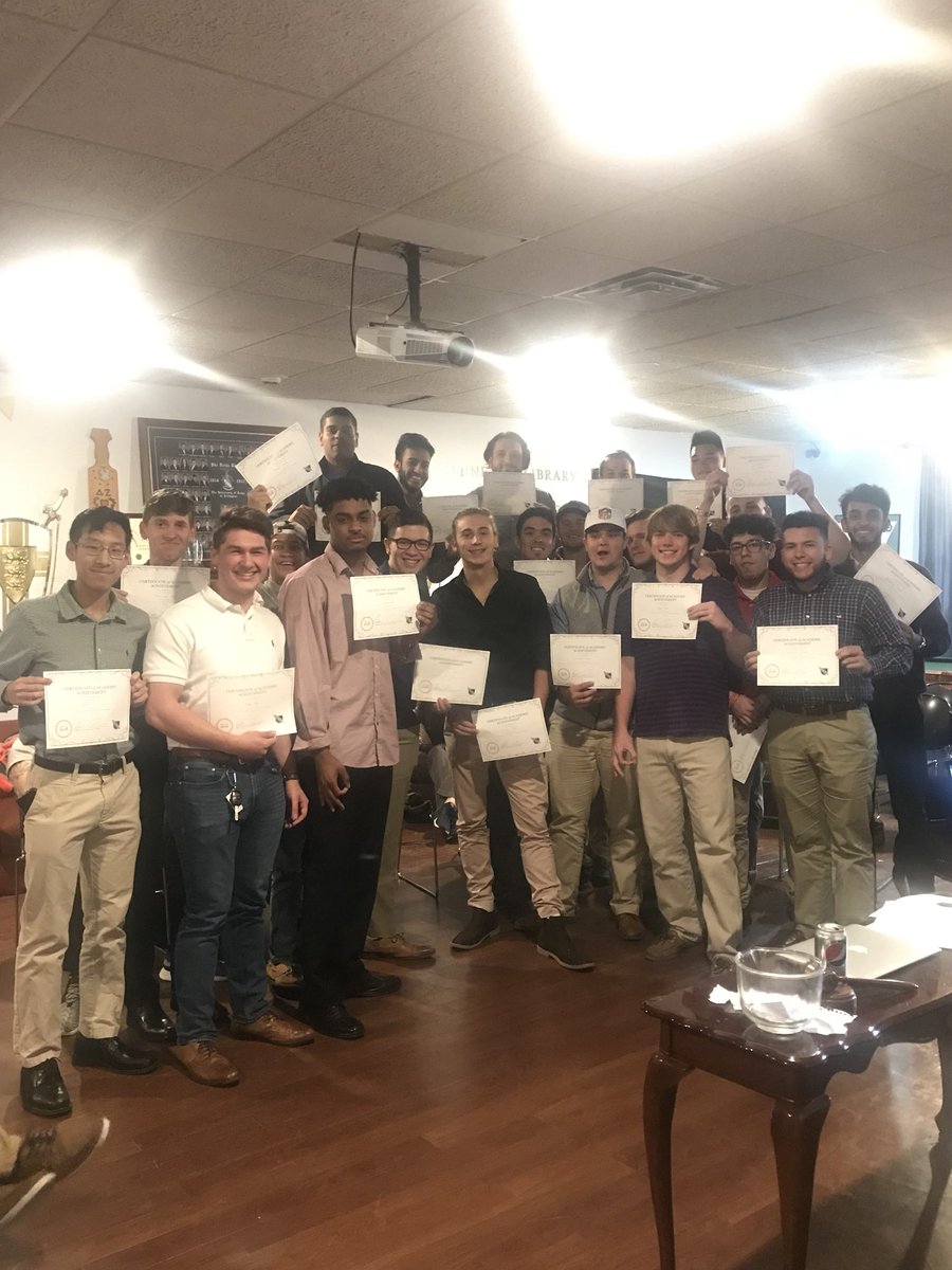 PhiDeltUTA's tweet photo. 61 of our members achieved the Phi Delta Theta General Headquarter’s minimum GPA standard of 2.75! Congratulations to these men! #becausephidelt https://t.co/lG0p6IbnMf