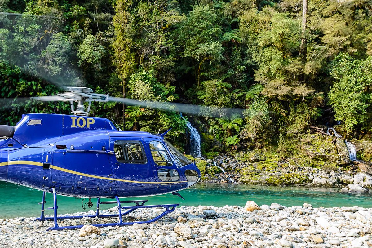 SplitApple's tweet photo. This back country river has sensational turquoise blue clear water and fish to boot! Part of Split Apple’s nature helicopter adventure. @SplitApple @PureNewZealand @PURE_theshow #riversNZ #helicopter #adventureNZ #AbelTasmanNationalPark #NelsonNZ #luxuryaccommodationNZ #travelNZ https://t.co/WLVnScRkUH