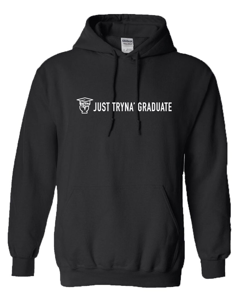 TrynaGrad's tweet image. Oh, yeah...

The JTG shop opens tomorrow morning. Grab a shirt for grad season!

#TrynaGrad #Blkgradlife ✊🏾🎓