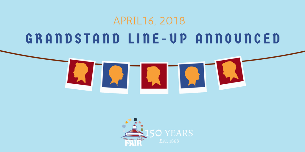 WisconsinValley's tweet image. 8 days until the 150th grandstand line-up is announced. Tickets on-sale May 1st at 8 a.m. #timelessmemories #lastingtraditions