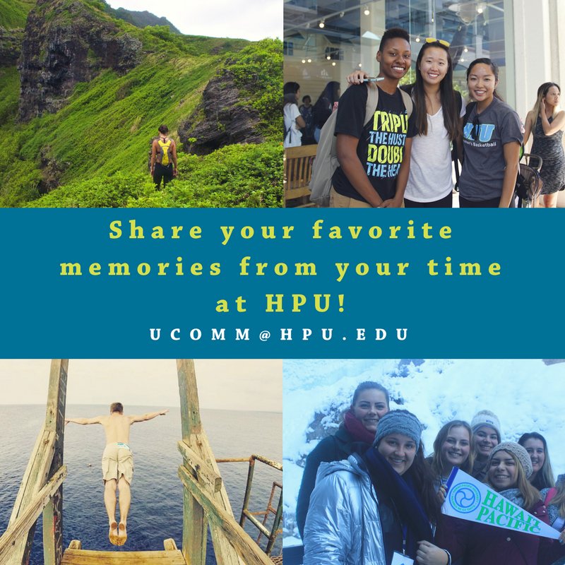 Want your photo featured on the screen at commencement? Send us your favorite memories from your time here and you could be featured! ucomm@hpu.edu #HPUGRAD18