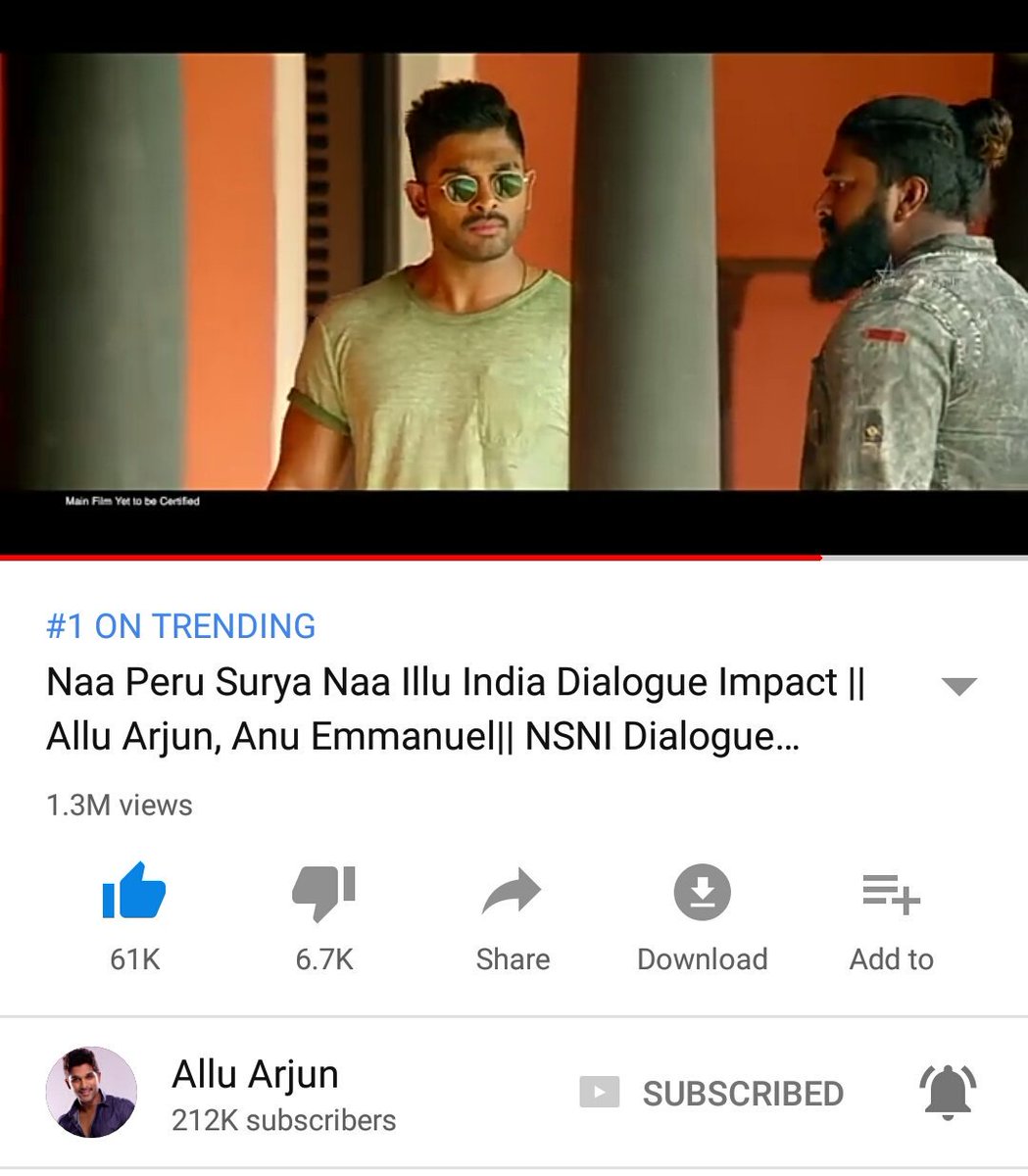 cutiedeepi's tweet photo. @alluarjun Trending at 1😍😍😍
Yeaayyyyyy💃💃💃
Like a boss😎😎

Who are you ? 
Stylishhhh starr ! The trend setter❤

#MorningVibes❤ 
First and foremost thing to do on a Monday morn ! N for me it's a mandatory one😜

Sending morn luv chamlu😘😘 https://t.co/esWJjCOnLQ