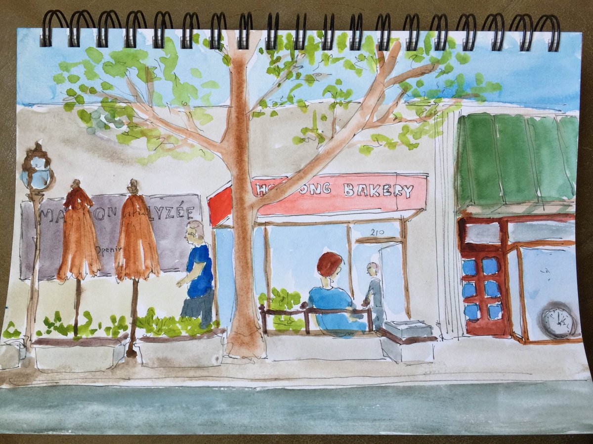 iva1925's tweet photo. Mango tapioca pudding at a pastry shop in Mt View.  #platinumdeskpen #lexingtongray #watercolor #watercolour in #stillmanandbirn beta #sketchbook #artjournal  #urbansketchers #sfbayareaurbansketchers #meltingthemidnightink https://t.co/bMzPpqBjpB