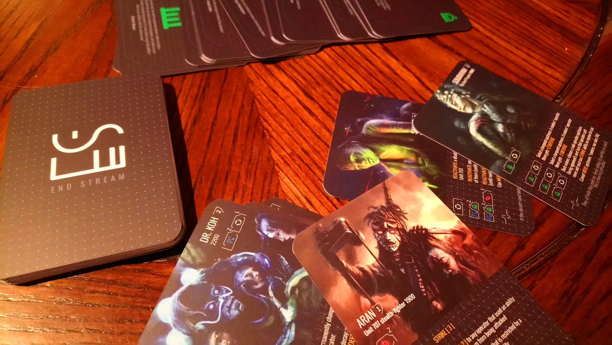 DiceAtDusk's tweet image. Getting ready to learn #endstream for a review. I can already say this artwork is insane! #boardgames #boardgameaddict #reviews #diceatdusk #playmoregames #kickstarter #art