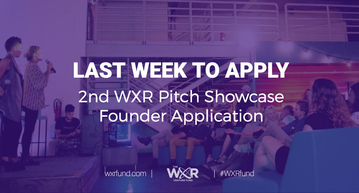 Do you need access to capital or mentorship for your #AR or #VR focused startup? Does your startup have a female founder, significant female ownership, or have a female CEO or CTO? #WomenInXR 

Apply by April 15th > bit.ly/WXR-Last-Week-…