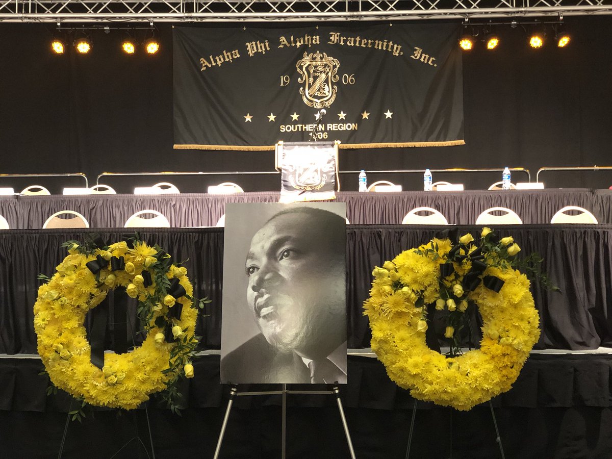 TauPhiAlphas's tweet photo. ❗️Regional Convention Highlight❗️ Brothers of the Southern Region held a 50th Commemorative Observation and Omega Service for our Dear Brother, Bro. Dr. Martin Luther King Jr. Farewell , dear brother, transcendent are thou... #MLK50 https://t.co/zI7mp0O3Jx